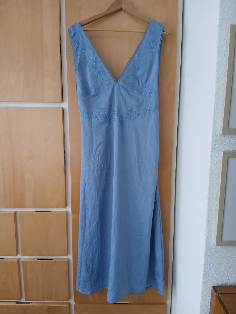 jurk, Maat 38/40 (M), Blauw, Zara, Nieuw