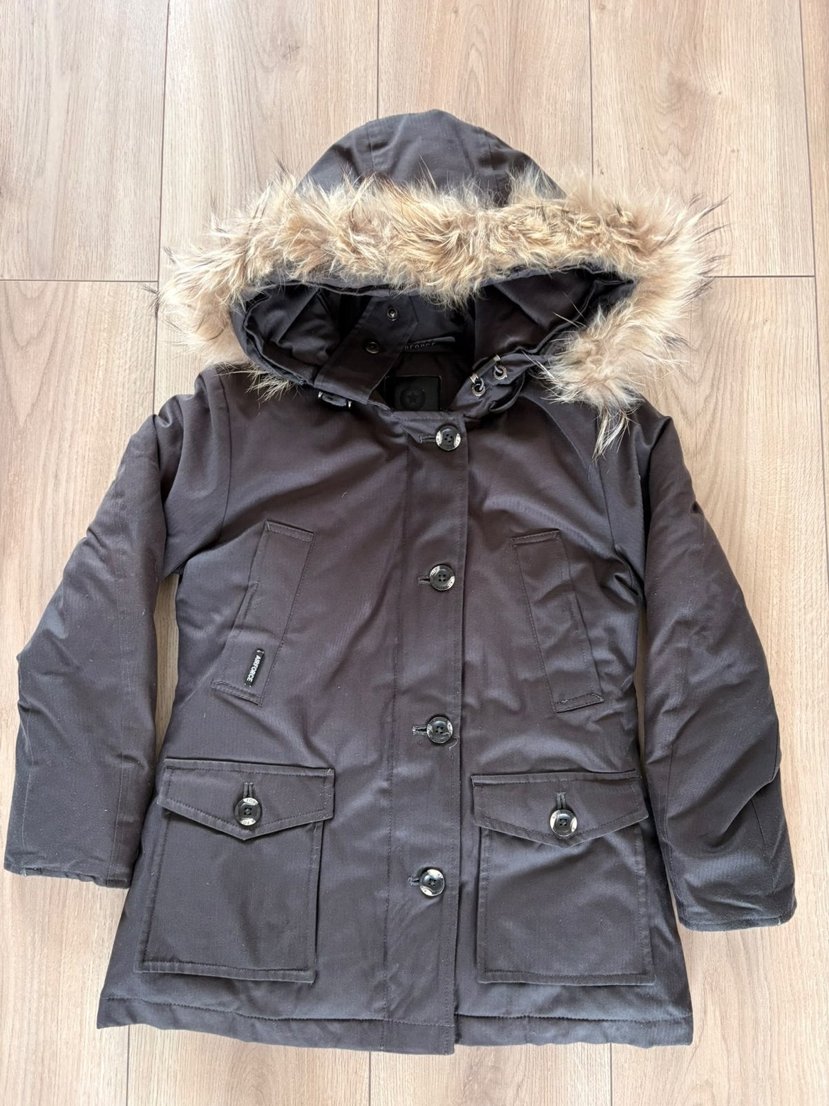 Airforce meisjes winterjas parka maat 8, Ophalen of Verzenden, Gebruikt, Meisje, Jas
