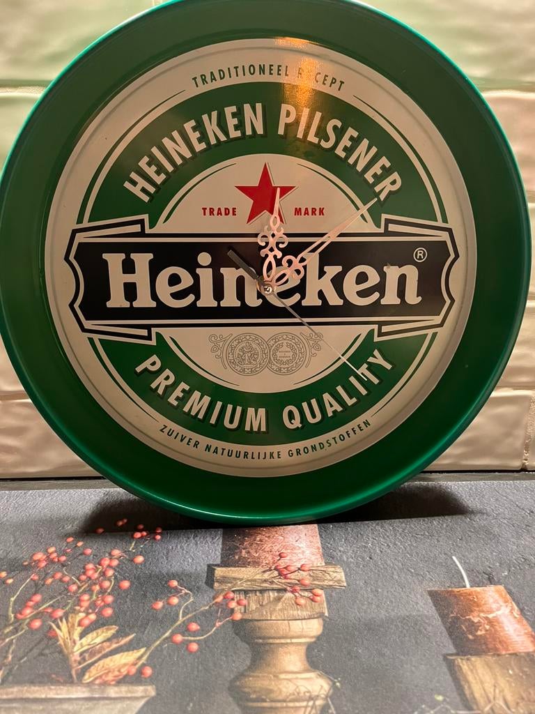 Dienblad klokken heineken warsteiner, Ophalen of Verzenden, Zo goed als nieuw, Grolsch
