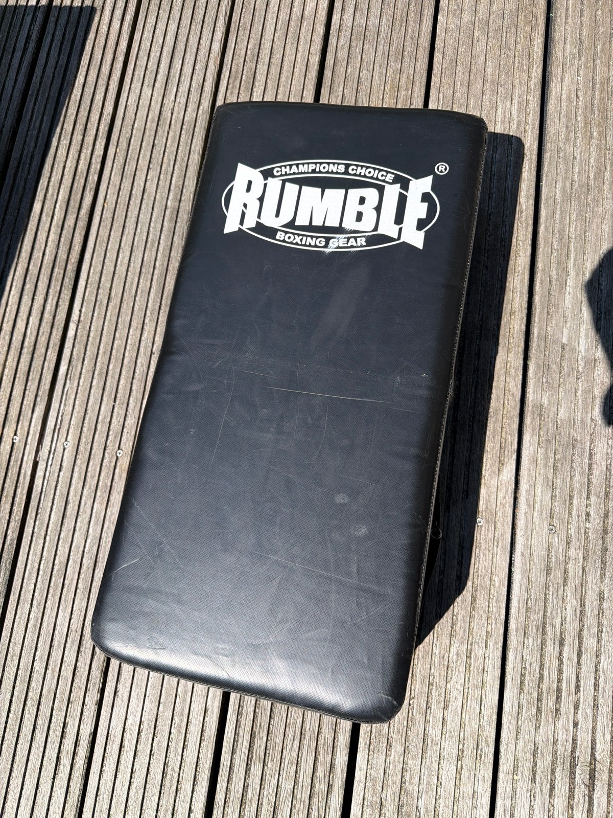 Rumble Kickboks Trap Pad - Champions Choice, Verzenden, Gebruikt, Overige, Vechtsportbescherming