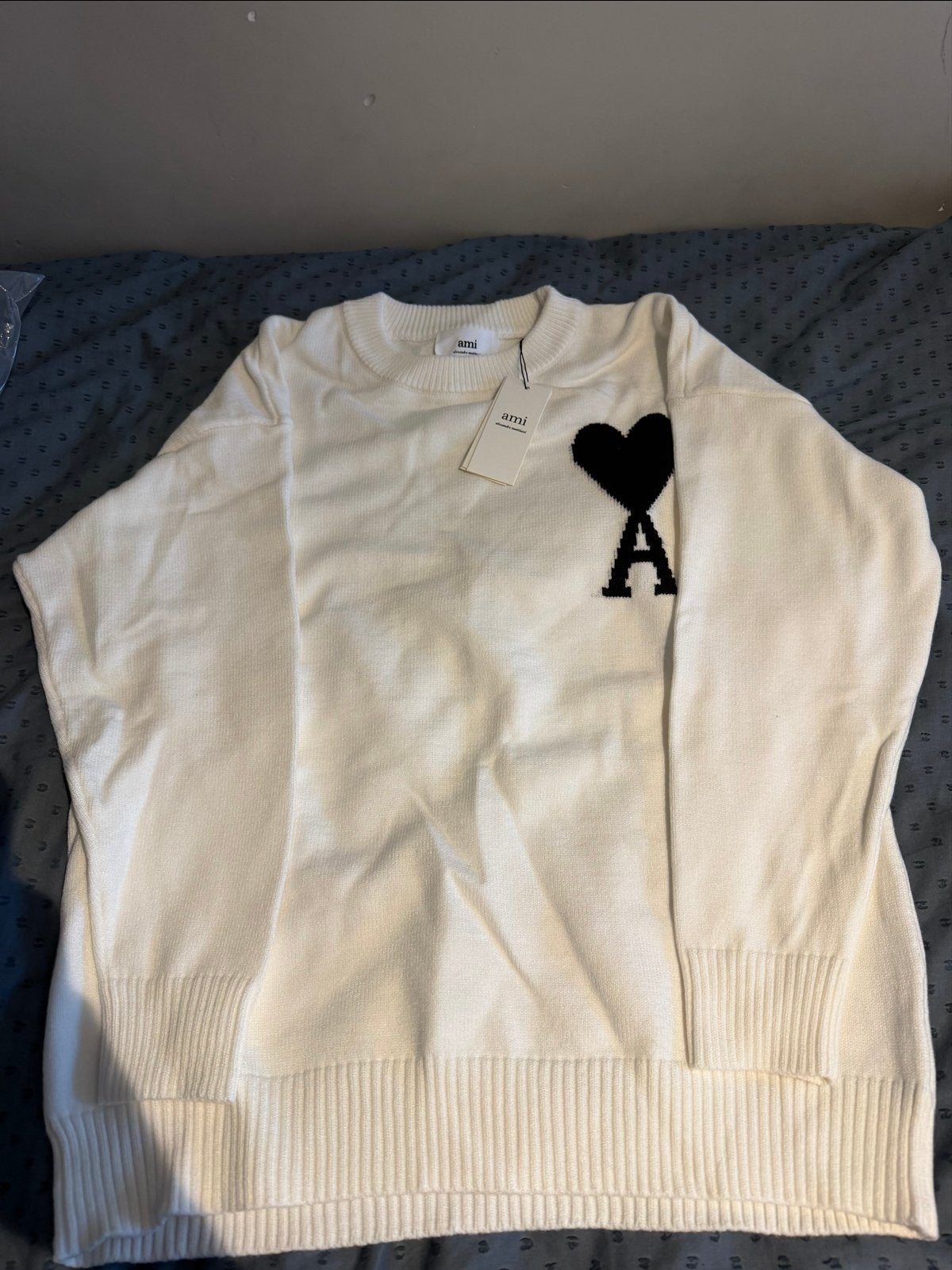 Ami Paris Ami de Coeur Trui - Nieuw met labels, Ophalen of Verzenden, Nieuw, Maat 52/54 (L), Wit