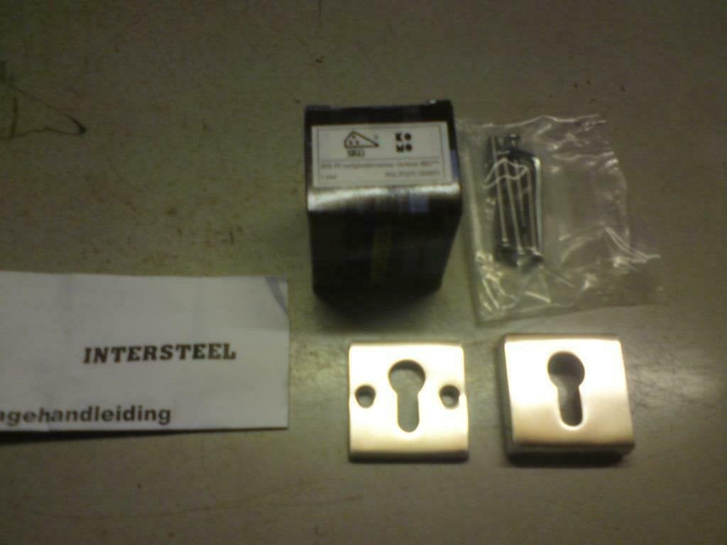 Intersteel RVS veiligheidsrozetten rosetten vierkant SKG 3, ., Nieuw, Ophalen of Verzenden, .