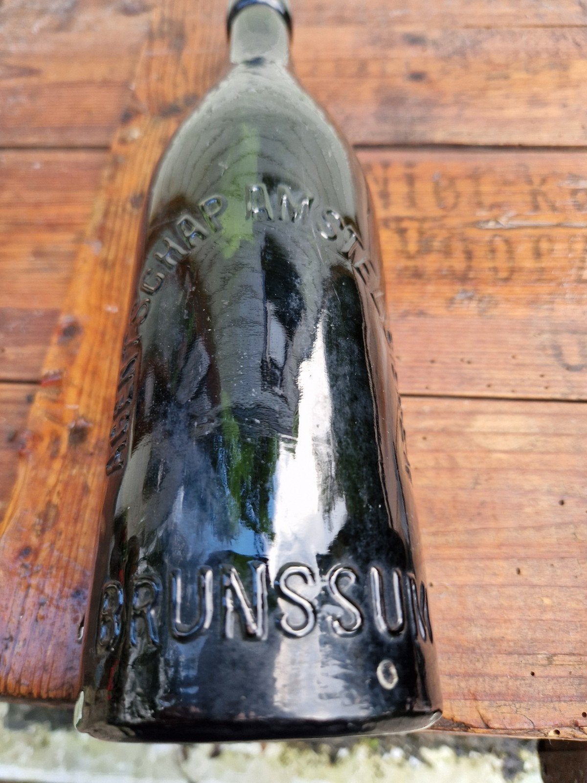 Agentschap Amstel Bieren BRUNSSUM fles 1920, Ophalen of Verzenden, Flesje(s), Amstel