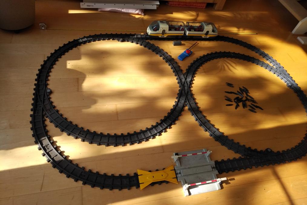 Playmobil RC Train leuke passagierstrein veel rails werkend, Ophalen of Verzenden, Gebruikt, Complete set