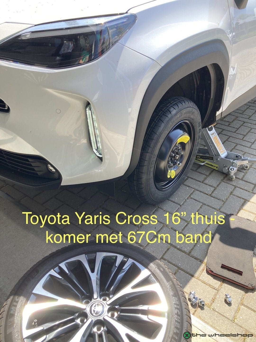 Reservewiel Thuiskomer Toyota Yaris / Cross Corolla Auris Vi, Gebruikt, -, Banden en Velgen, Ophalen of Verzenden