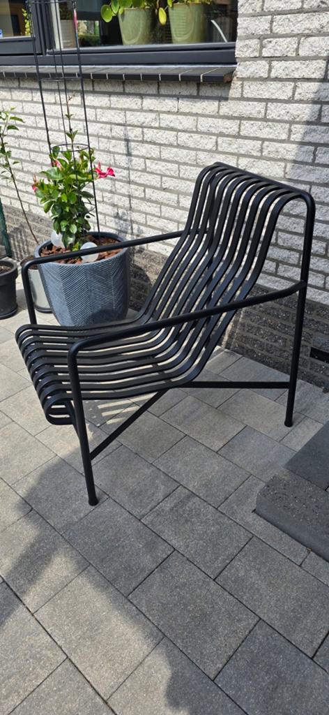 z.g.a.n. Hay Palissade high loungestoel fauteuil, Ophalen, Zo goed als nieuw, Metaal