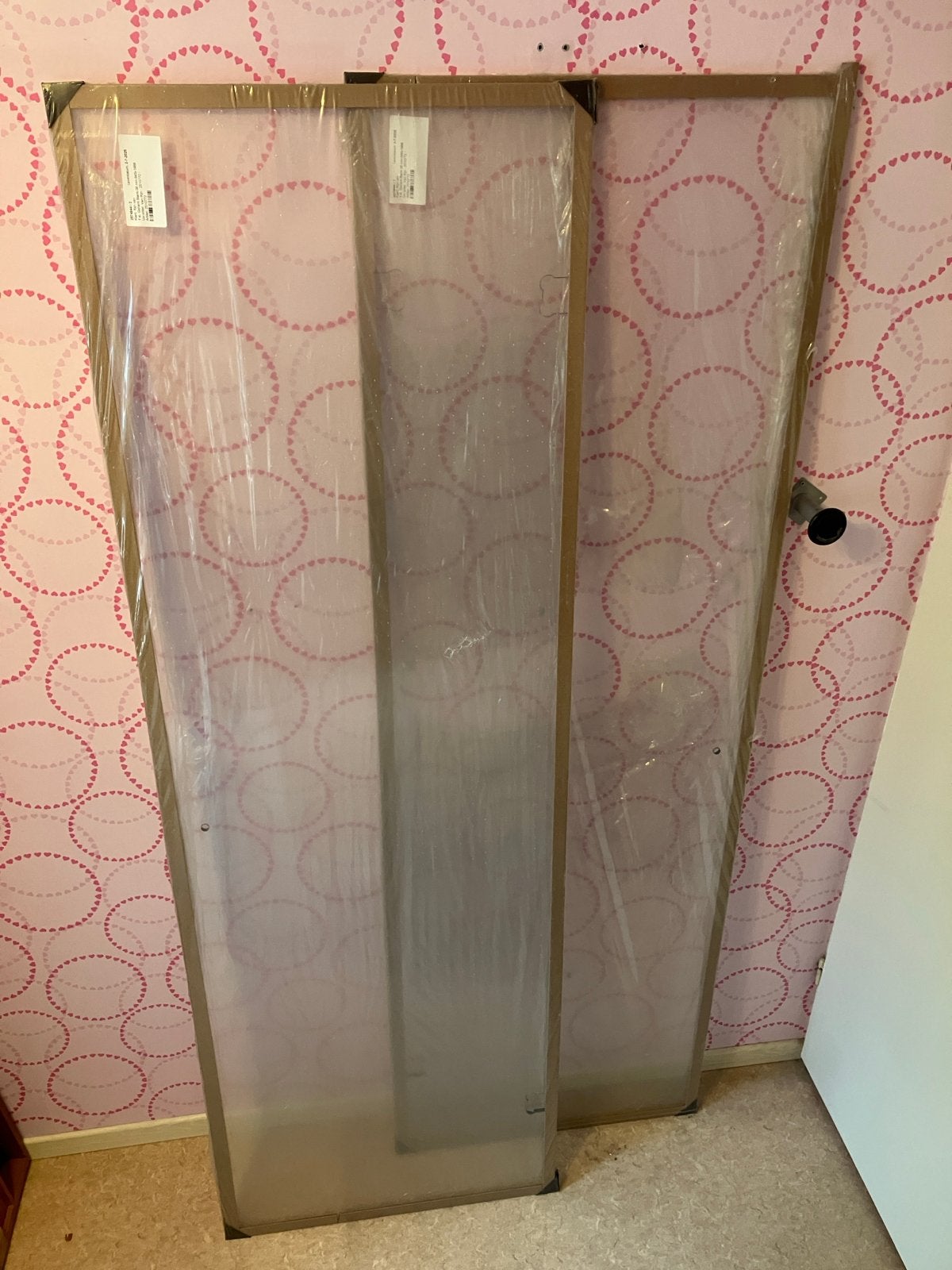 Nieuwe randloze hardglazen douchedeuren 645x1988x8mm, Ophalen, Nieuw, Glas, Douche