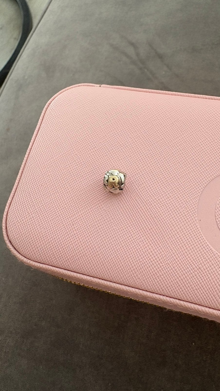 Pandora two tone bedels R, Ophalen of Verzenden, Zo goed als nieuw, Goud, Pandora