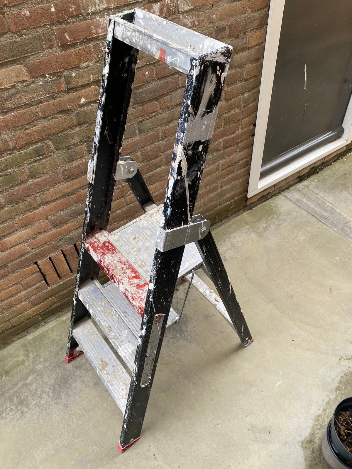 ALTREX Taurus enkel oploopbare trapladder (TGB) - 3 treden, Ophalen of Verzenden, Gebruikt, Minder dan 2 meter