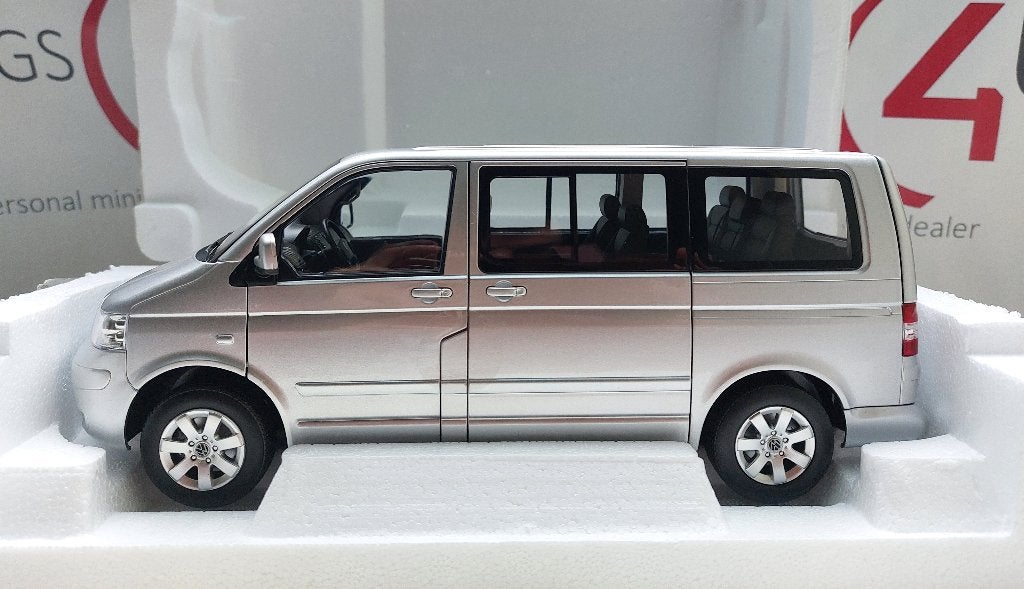 Norev 1:18 Volkswagen T5 Multivan 2003 zilver nieuw, Ophalen of Verzenden, Nieuw, Auto, Norev
