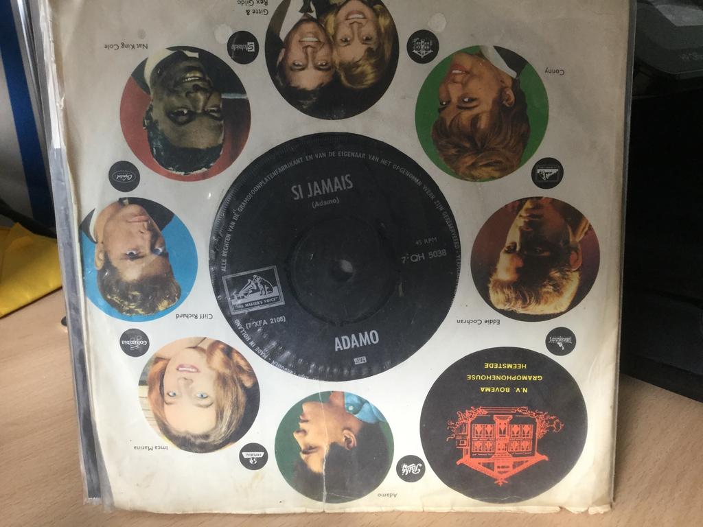 Adamo-Si jamai’s/les roses. Vinyl single., Ophalen of Verzenden, Gebruikt, Overige genres