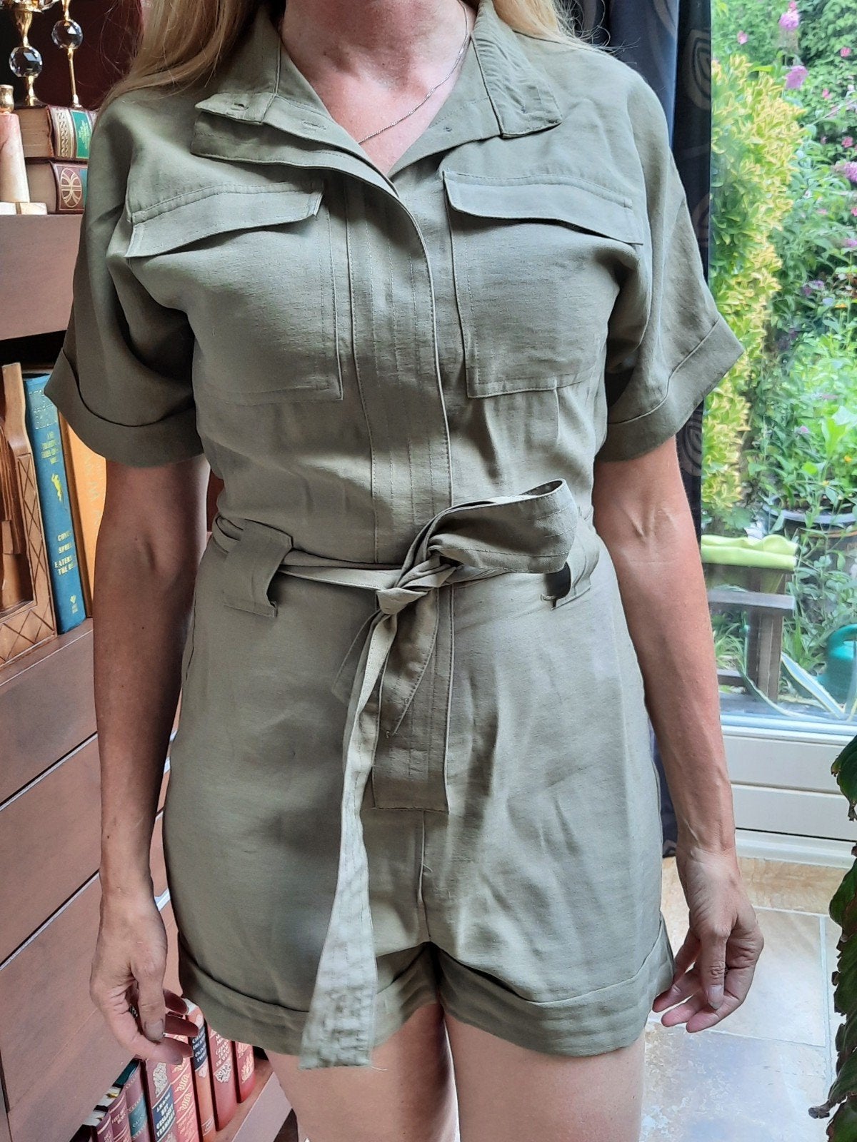 groene jumpsuit van My Jewellery maat S, Kleding | Dames, My Jewellery, Ophalen of Verzenden, Zo goed als nieuw, Maat 36 (S)