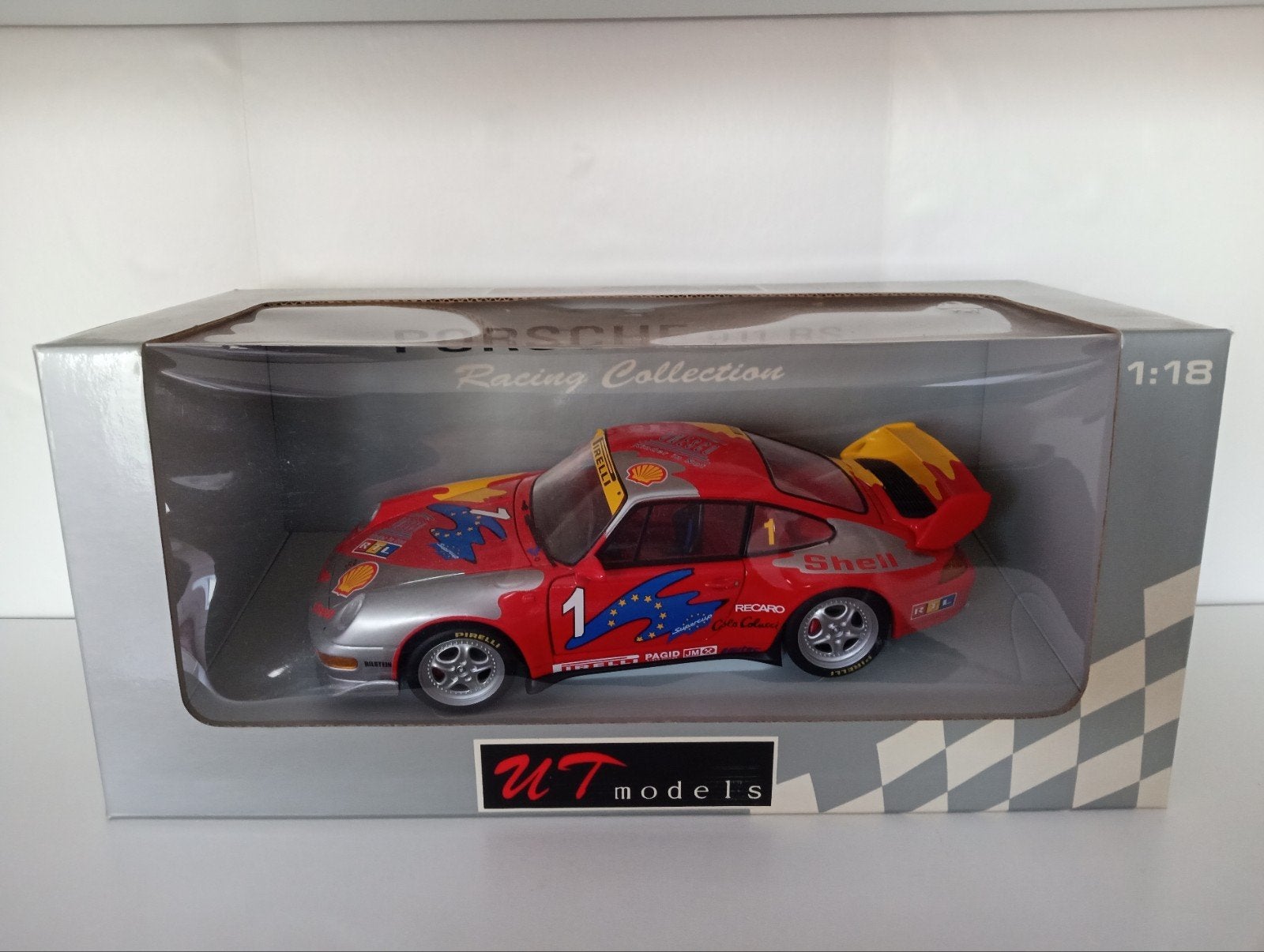 UT Models Porsche 911 RS #1, Hobby en Vrije tijd, Modelauto's | 1:18, Ophalen of Verzenden, Zo goed als nieuw, Auto, UT Models
