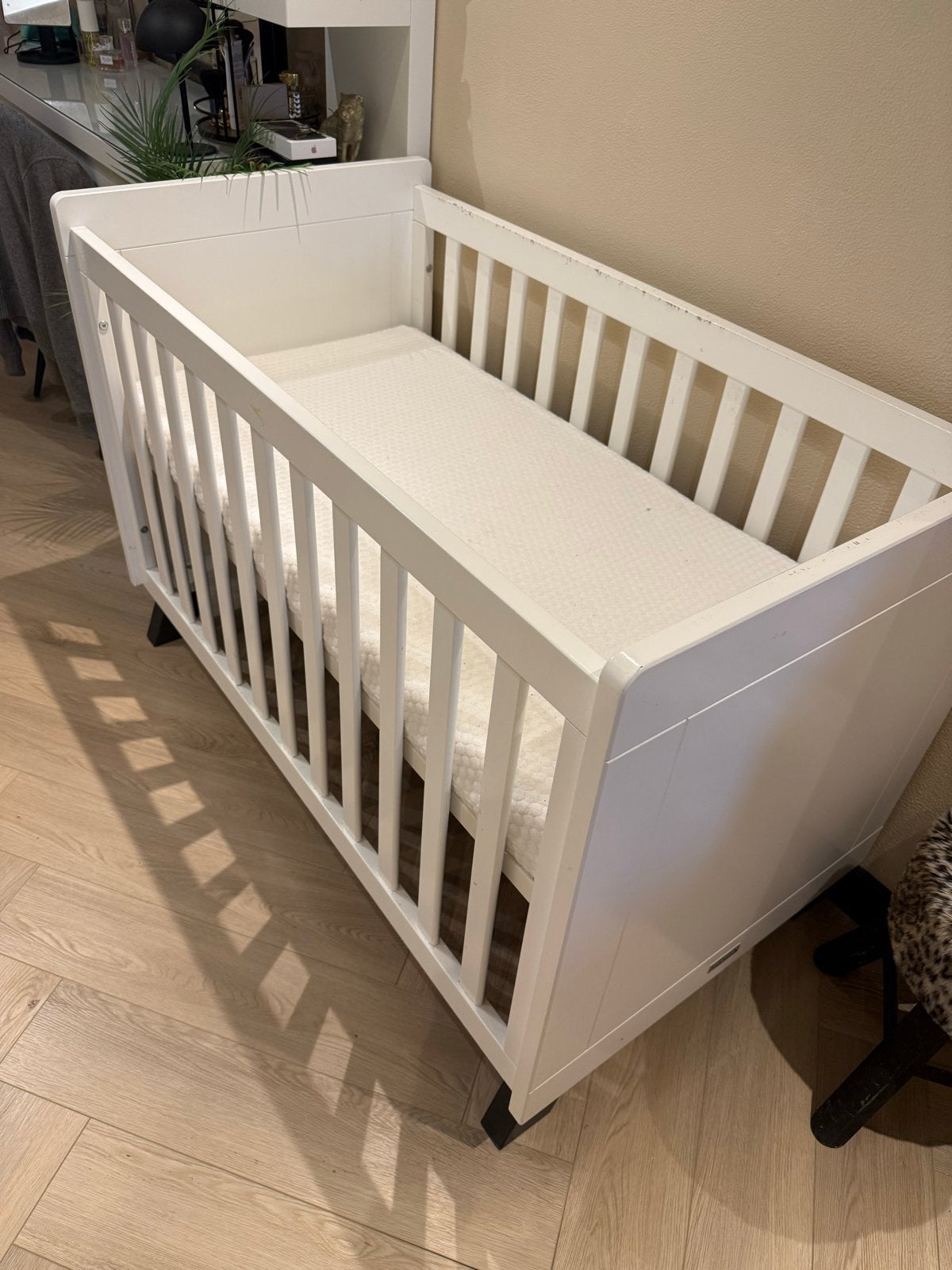 Baby ledikant 60x120 - Gebruikt maar nog goed, Ophalen, Gebruikt, Ledikant