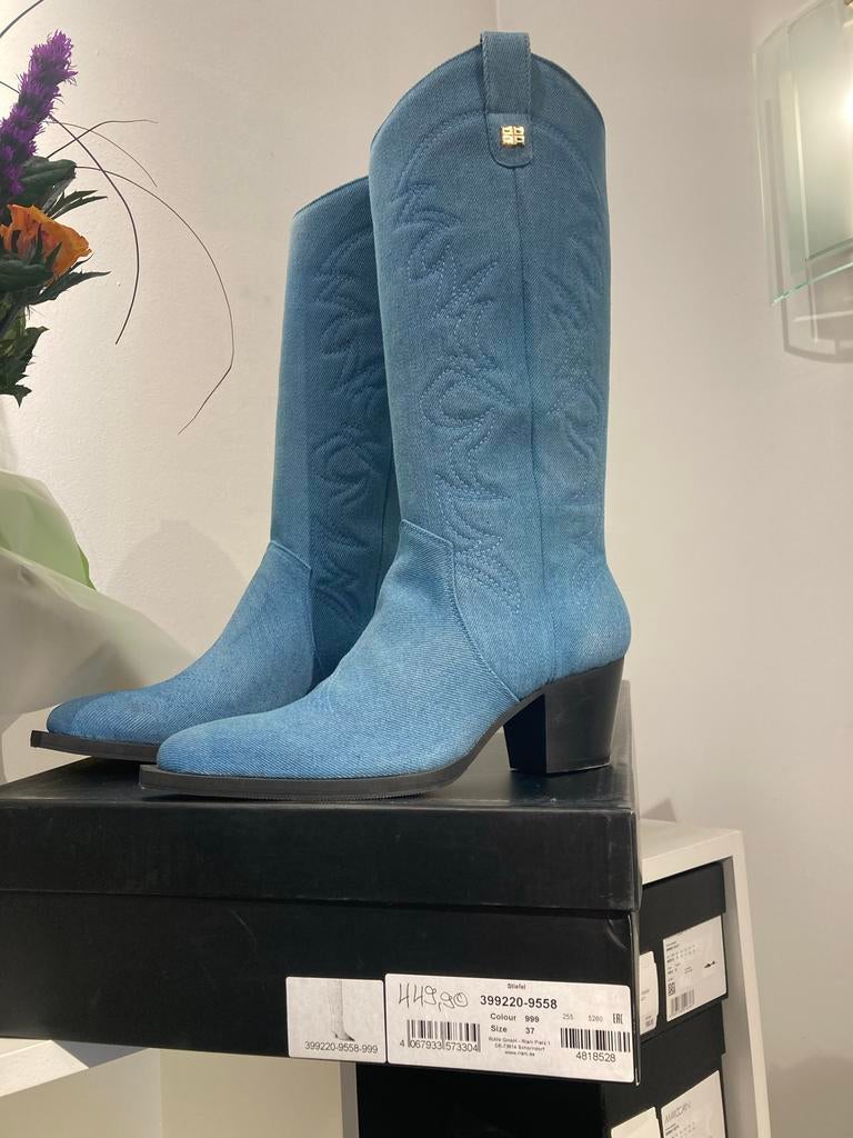 Marcain  denim cowboylaarzen maat 37, Kleding | Dames, Schoenen, Hoge laarzen, Blauw, Nieuw, Ophalen of Verzenden