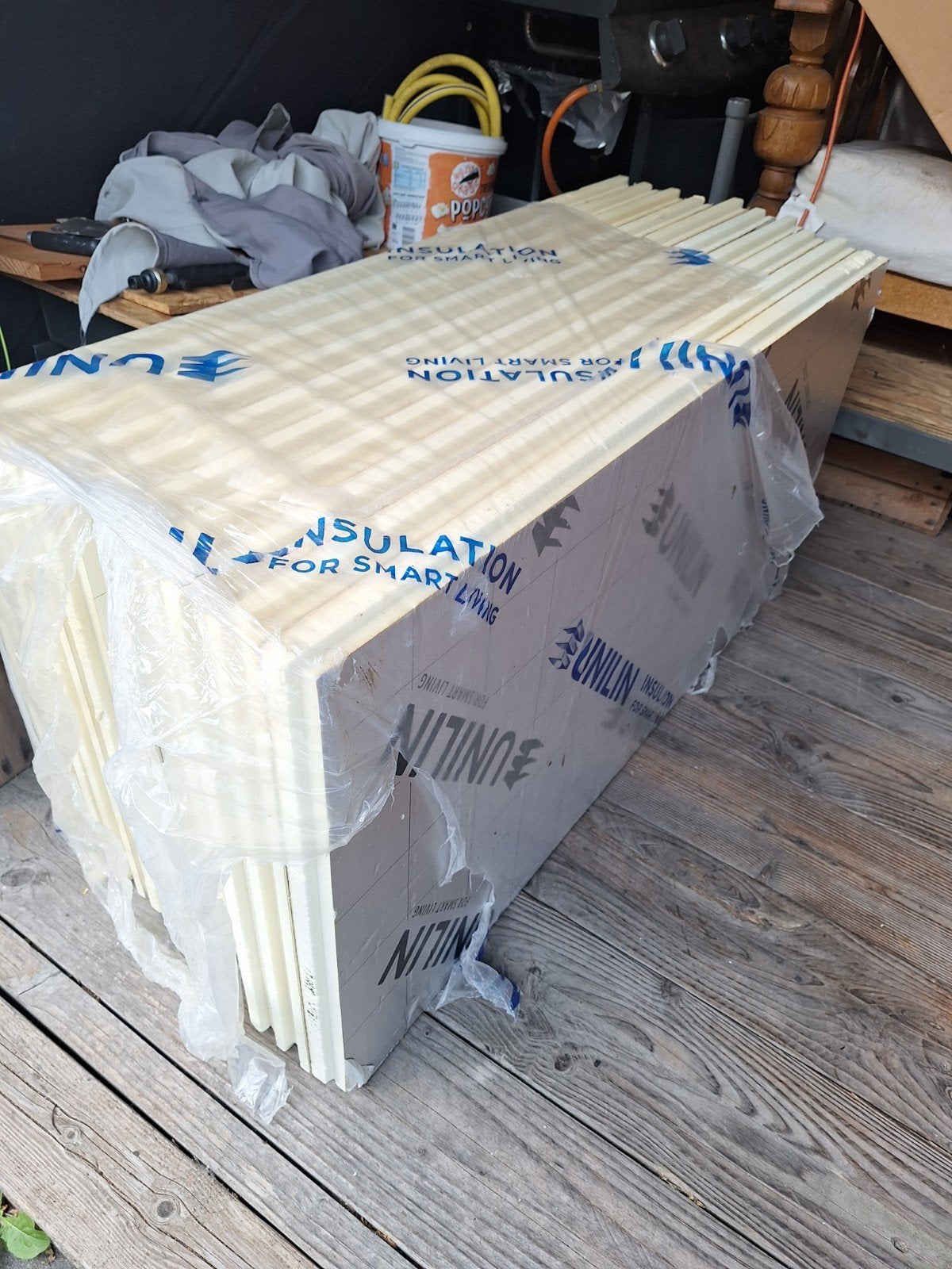 PIR isolatieplaten 5 cm dik - UNILIN 10 stuks, Ophalen, Dakisolatie, 4 tot 8 cm, Nieuw