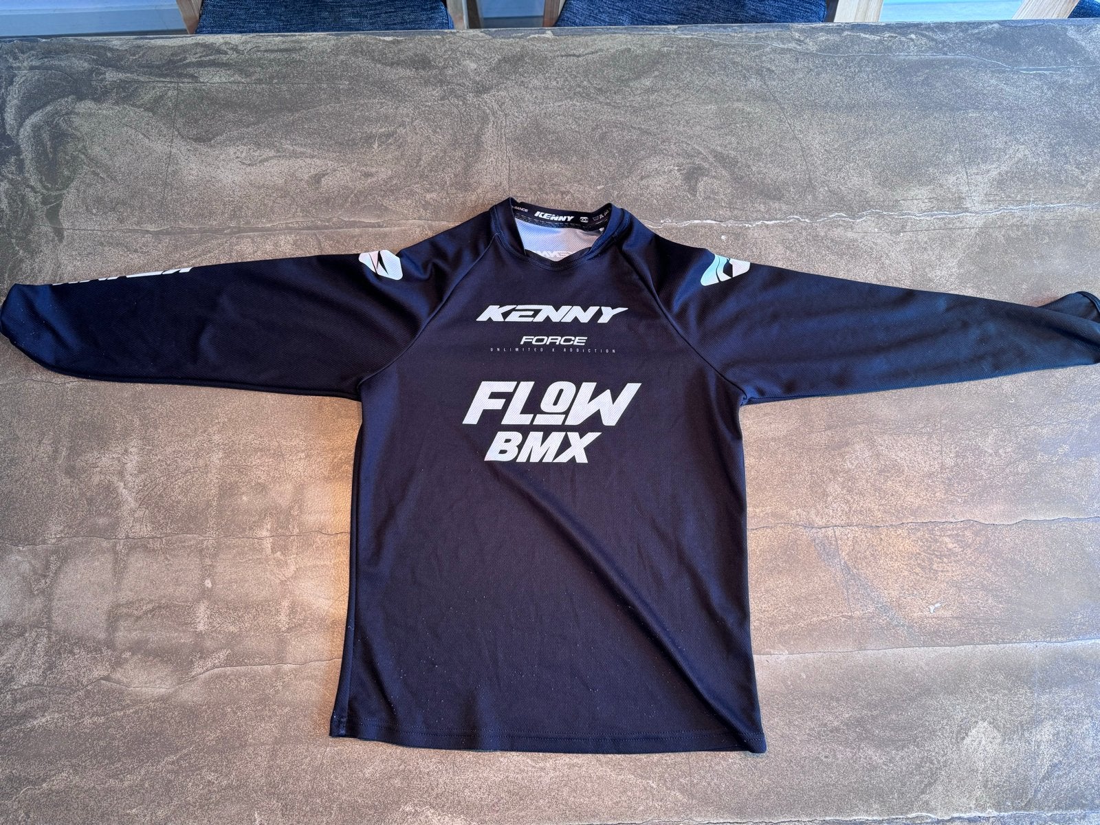 Kenny Force Flow BMX Shirt Maat XXS Zwart, Ophalen of Verzenden, Gedragen, Maat 46 (S) of kleiner, Zwart