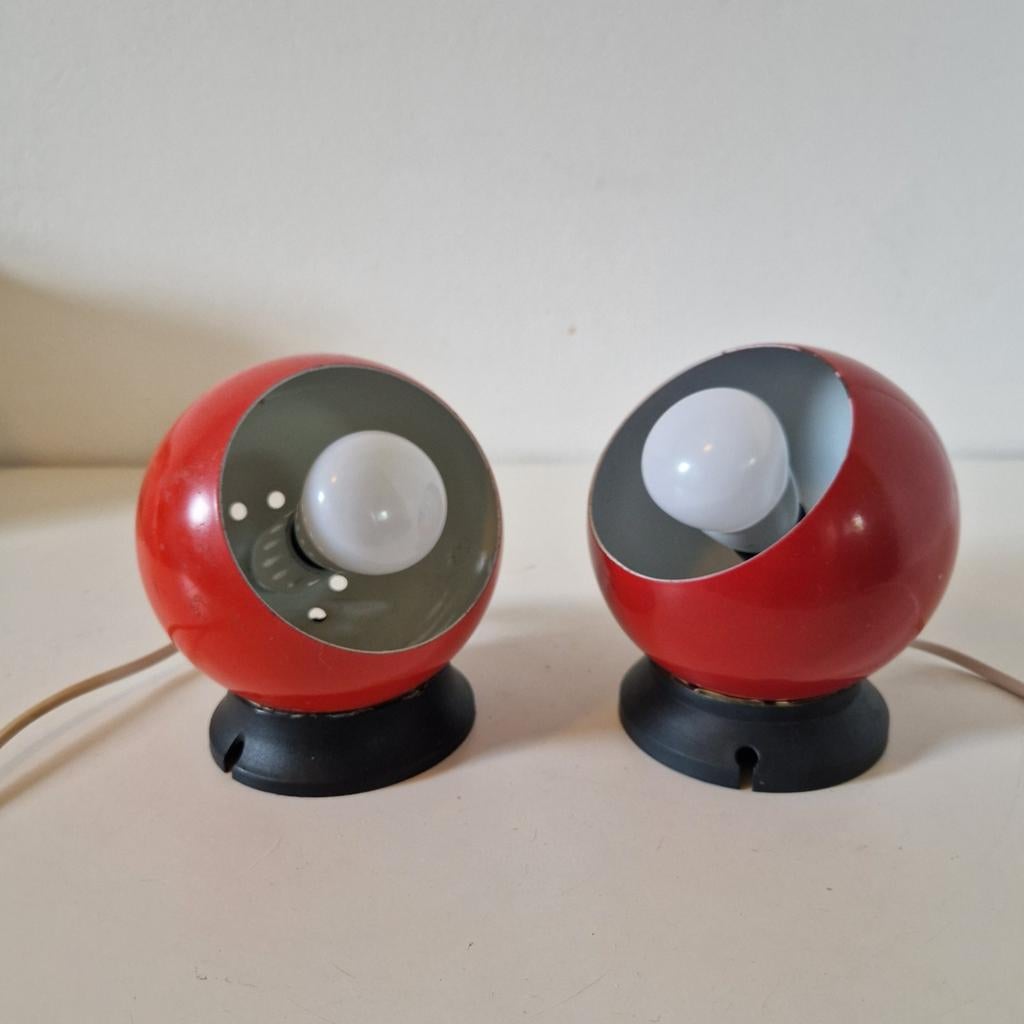 Set magneet bollampjes vintage bollamp wandlamp, Huis en Inrichting, Lampen | Wandlampen, Kolibrivintagehal@gmail.com, Gebruikt