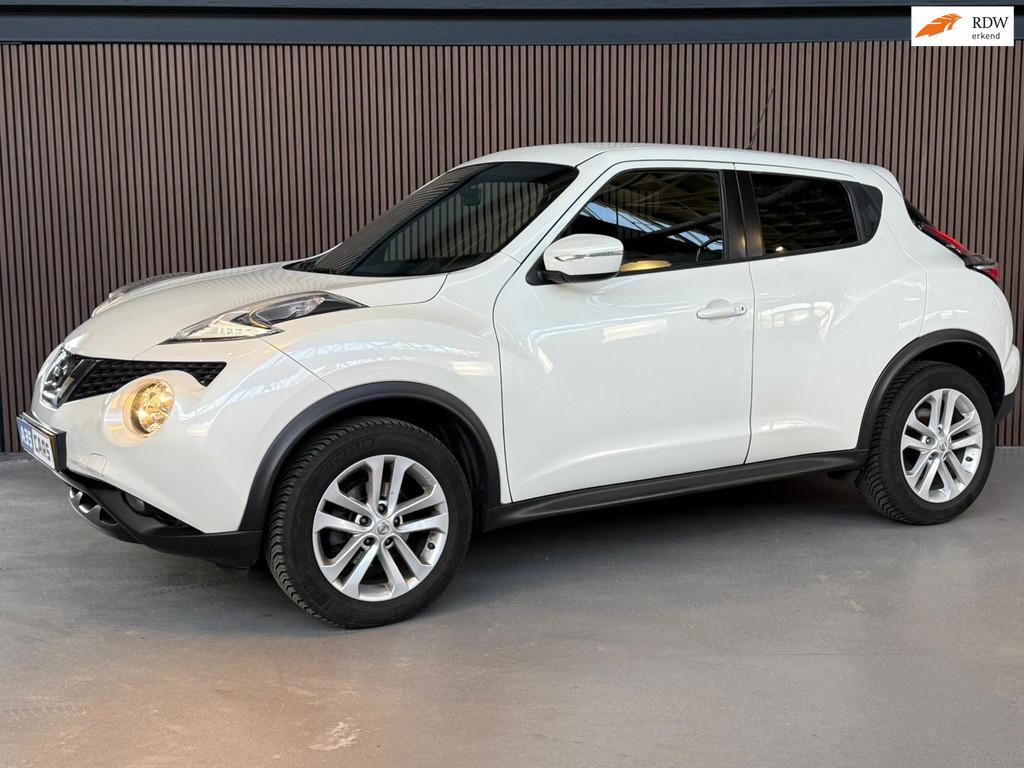 Nissan Juke 1.6 Acenta|CRUISE|DAB+|CLIMATE|CAMERA|NAVI|USB|I, Auto's, Nissan, Euro 5, Stof, Zwart, 4 cilinders
