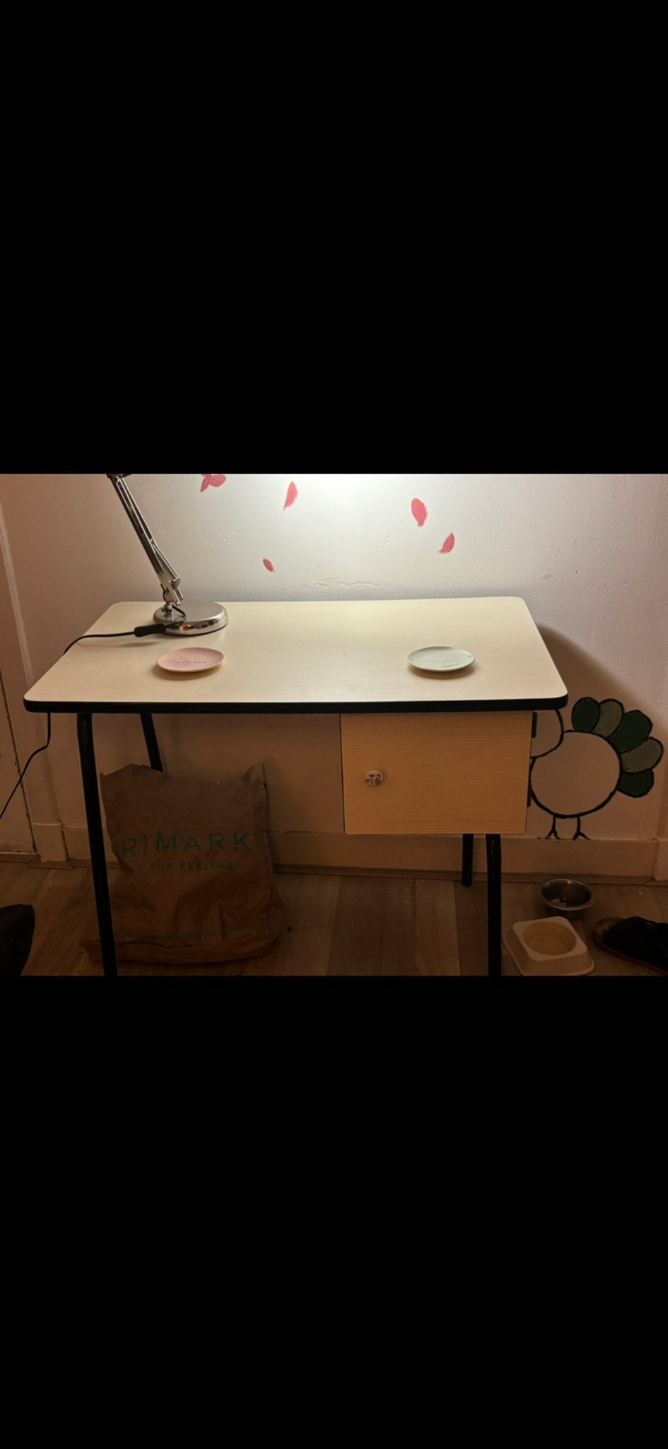 Vintage Formica Mid-Century Burootje, Huis en Inrichting, Ophalen, Overige typen, Gebruikt, Overige merken