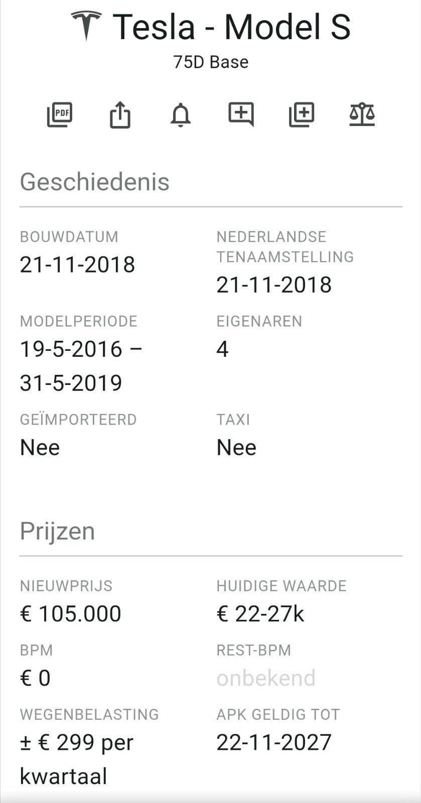 Foto 16 van Tesla Model S 75D 2018 HW3 / MCU2 / FSD / CCS,  Plaidlook