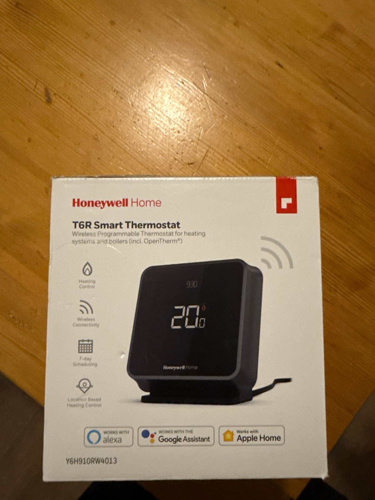 Honeywell Home T6R Slimme Thermostaat, Doe-het-zelf en Verbouw, Ophalen of Verzenden, Slimme thermostaat, Nieuw