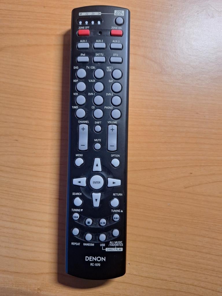 Denon Afstandsbedieningen - RC-1070, Game console, Gebruikt, Ophalen of Verzenden, Origineel