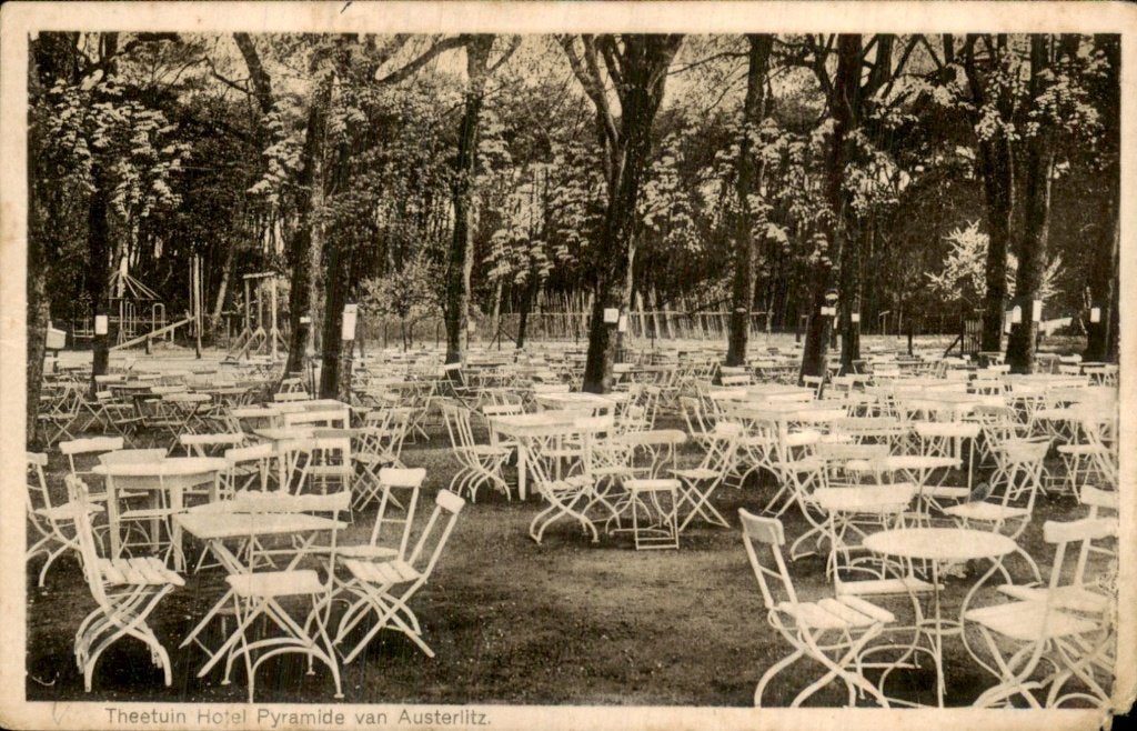 Austerlitz - Theetuin - Hotel Pyramide, Ophalen of Verzenden, Voor 1920, Gelopen, Utrecht