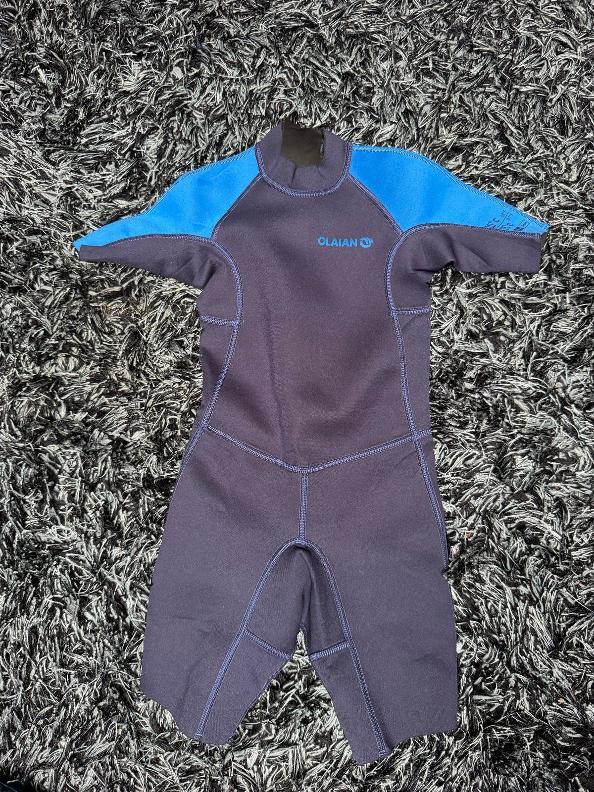 Wetsuit korte variant maat 110 (Olaian), Watersport en Boten, Ophalen of Verzenden, Zo goed als nieuw, Kind, Wetsuit