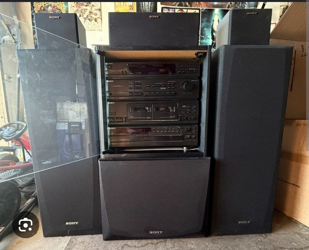 Sony stereotoren met 6 speakers, Ophalen, Gebruikt, Cassettedeck, Losse componenten