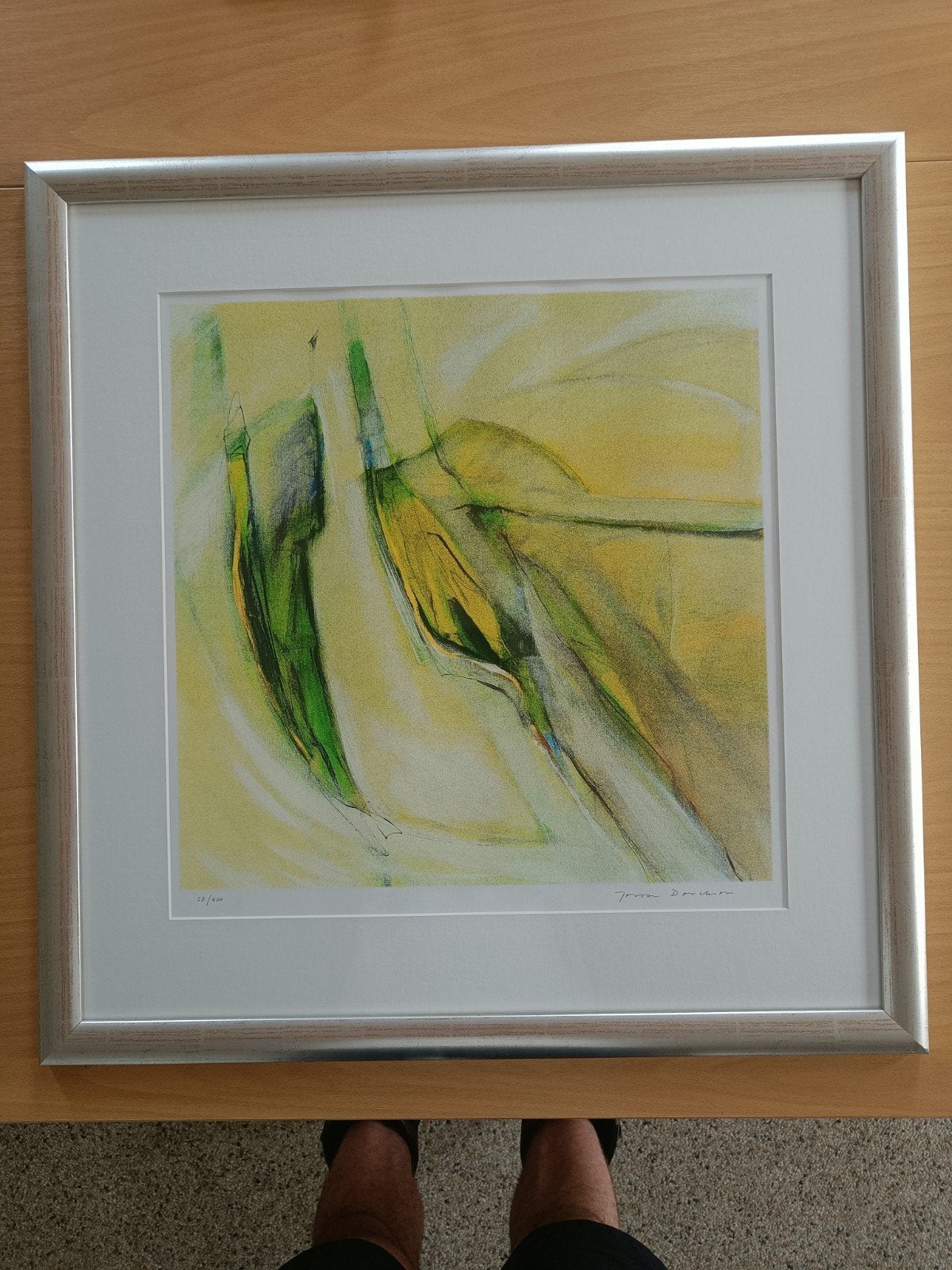 Kunst zeefdruk van Keroen Dercksen met echtheidscertificaat, Zeefdruk, Gelimiteerde oplage, Abstract, Ophalen