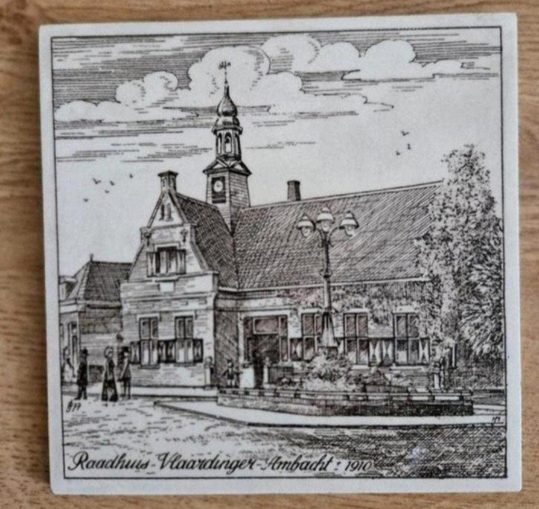 Tegel Vlaardingen Raadhuis Ambacht, Ophalen of Verzenden