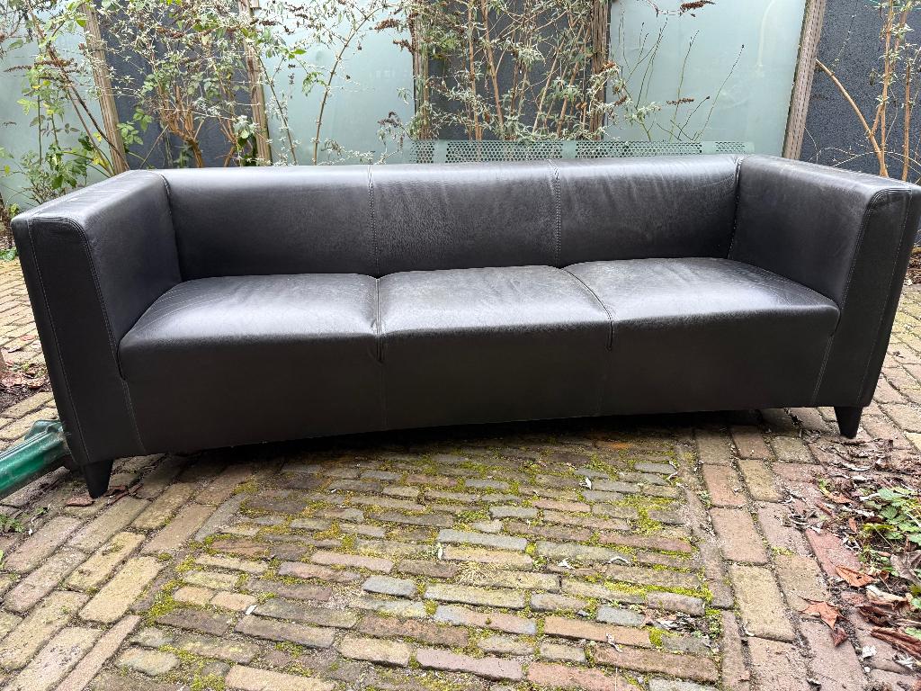 Josef Hoffmann Wittmann Sofa Oostenrijk Design, Gebruikt, Driepersoons, 75 tot 100 cm, Klassiek Tijdloos Vintage Chique Loungen