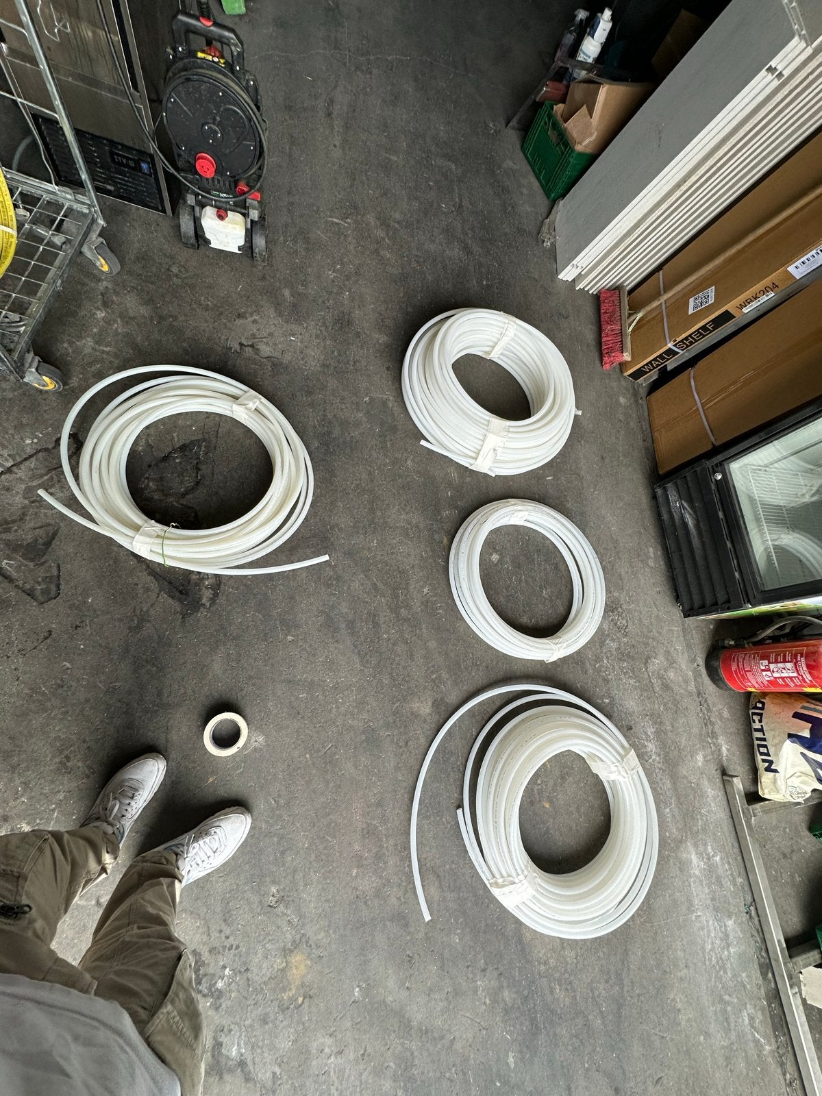 Vloerverwarmingsleidingen 16x2.0 mm c diverse lengtes, Doe-het-zelf en Verbouw, Ophalen of Verzenden, Gebruikt, Overige typen