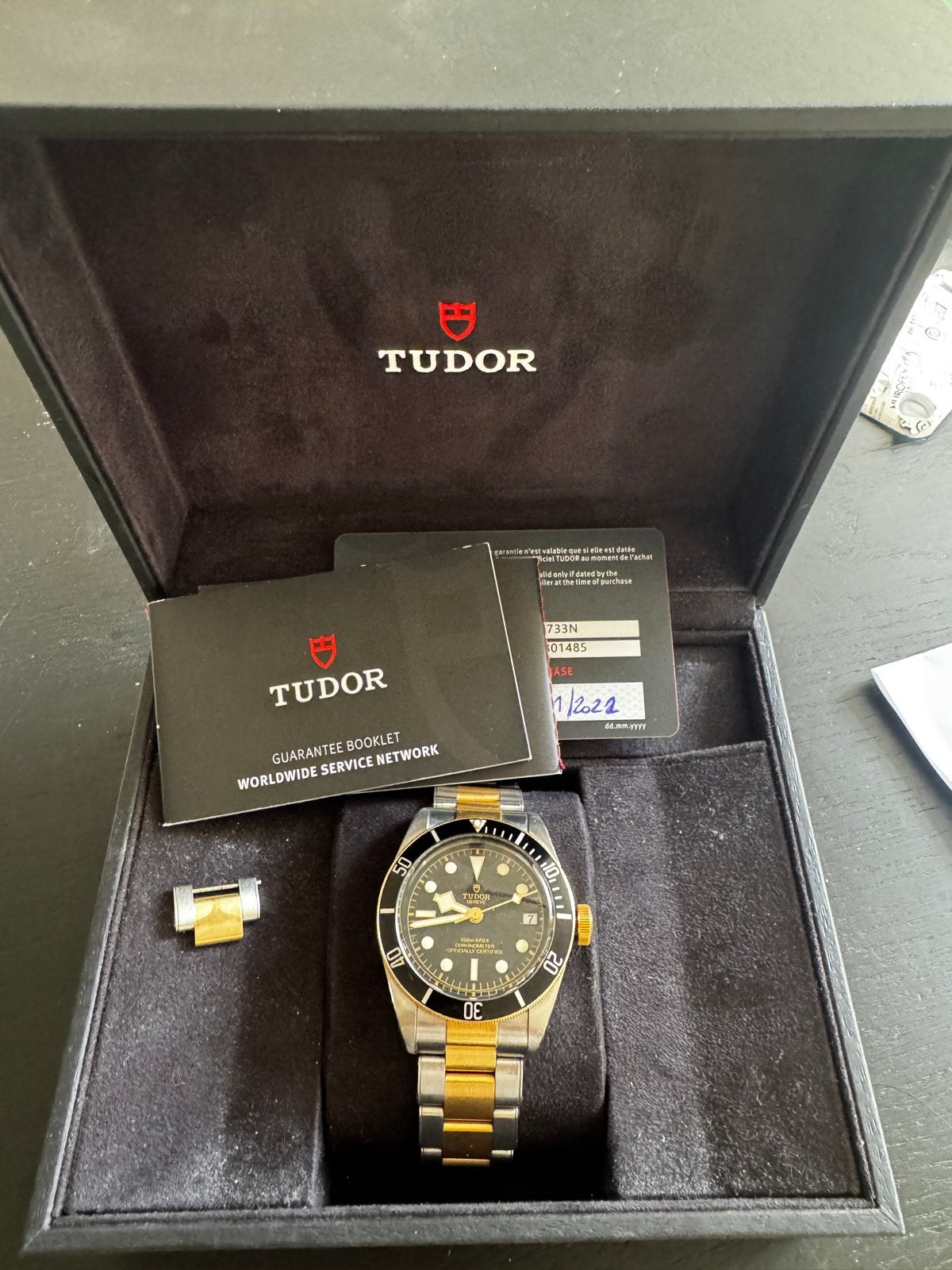 Tudor Black Bay S&G M79733N-0008 Polshorloge, Sieraden, Tassen en Uiterlijk, Horloges | Heren, Staal, Polshorloge, Zo goed als nieuw