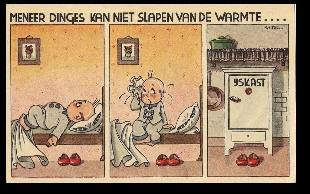Pax Steen Meneer Dinges Kan niet slapen vd warmte T01, Ophalen of Verzenden, 1940 tot 1960, Ongelopen, Overige thema's