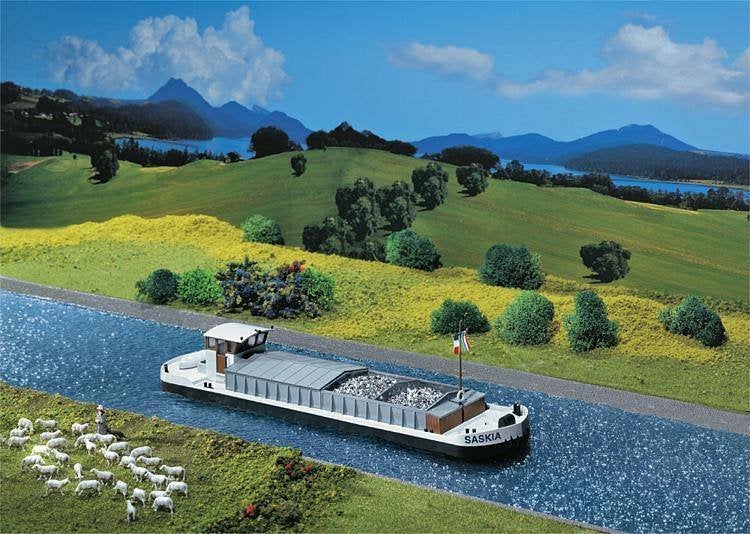 Faller: Binnenvaartschip NIEUW, Overige merken, Gelijkstroom of Wisselstroom, Brug, Tunnel of Gebouw, Nieuw