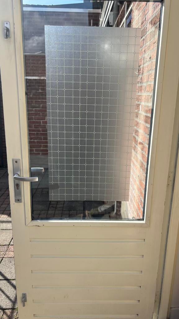 Achterdeur met kozijn, Ophalen, Gebruikt, 120 cm of meer, Buitendeur