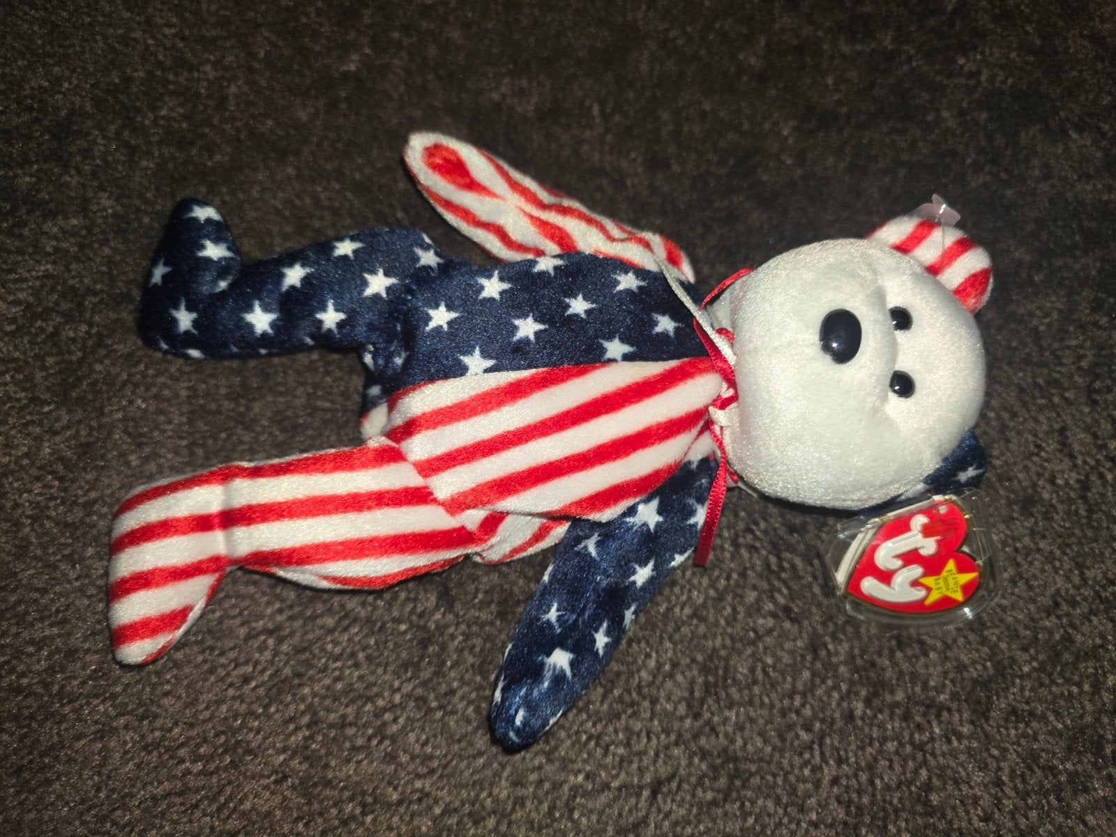 Ty Beanie Baby Liberty Bear - Amerikaanse vlag, Kinderen en Baby's, Speelgoed | Knuffels en Pluche, Ophalen, Overige karakters