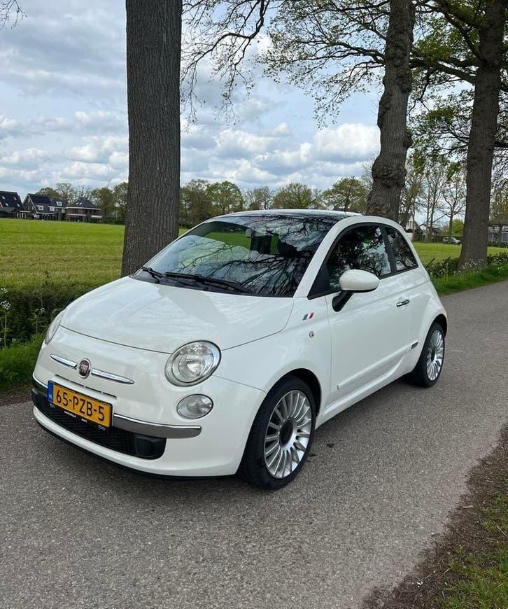 Fiat 500s 0.9 Twinair sport 2011 Wit, Auto's, Fiat, 31 €/maand, Leder en Stof, Origineel Nederlands, Handgeschakeld
