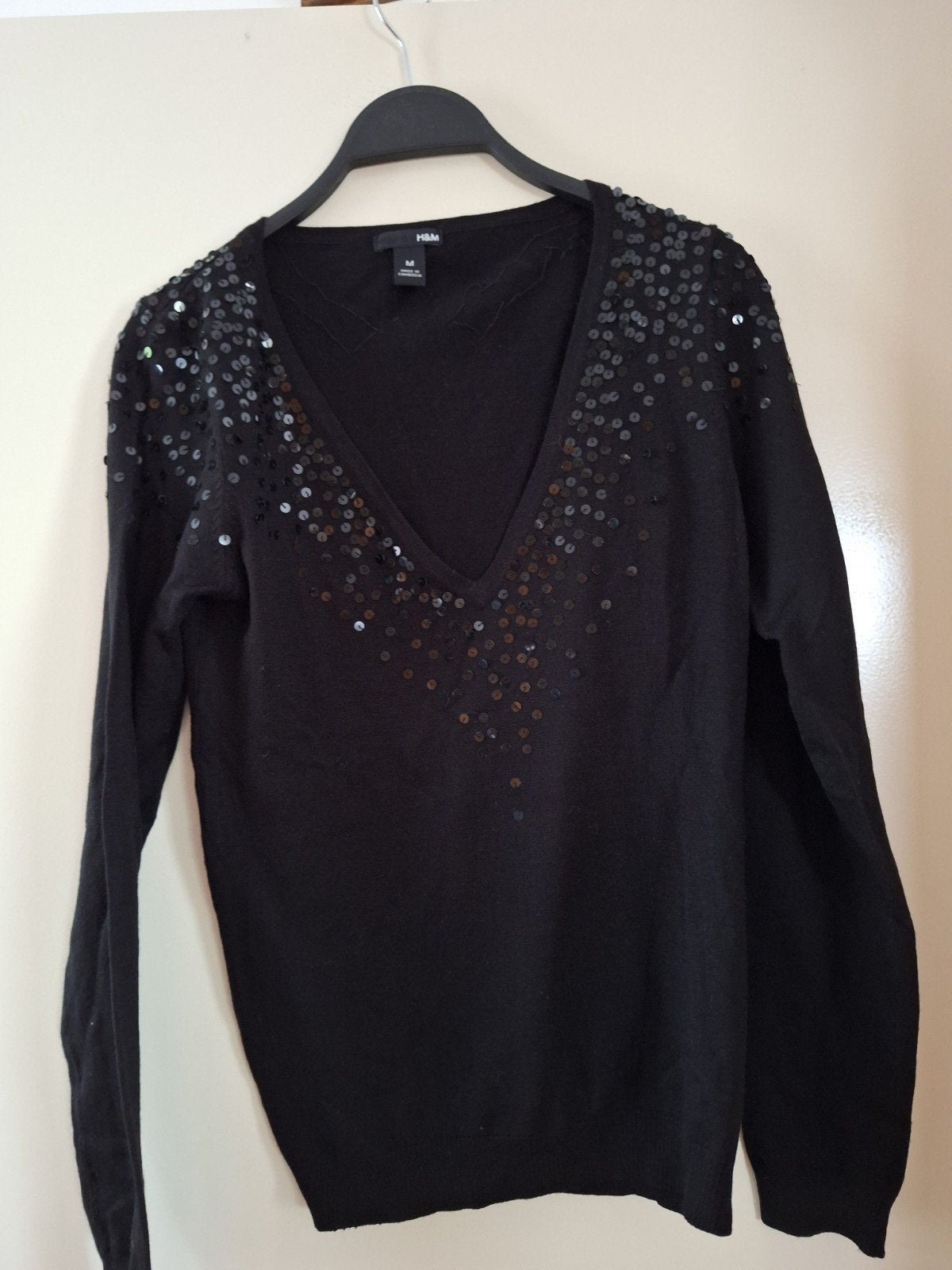 dames shirt h&m  met glitters, Ophalen of Verzenden, Zo goed als nieuw