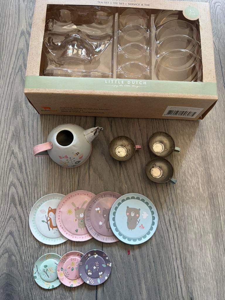 Thee servies Little Dutch incl doos, Ophalen of Verzenden, Gebruikt, Overige materialen, Speelkeuken-accessoire