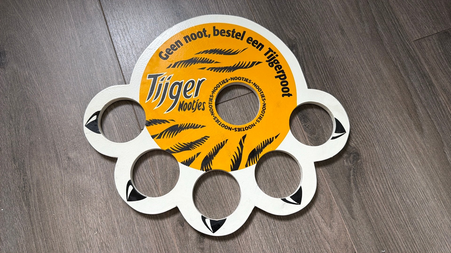 Vintage Duyvis Tiger Nootjes houten borrelplankje – retro, Ophalen of Verzenden, Huis en Inrichting
