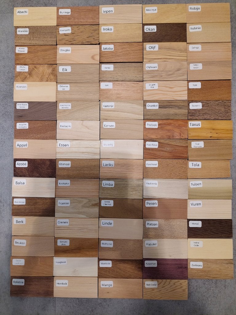 Houtmonsters samples, Ophalen of Verzenden, Nieuw