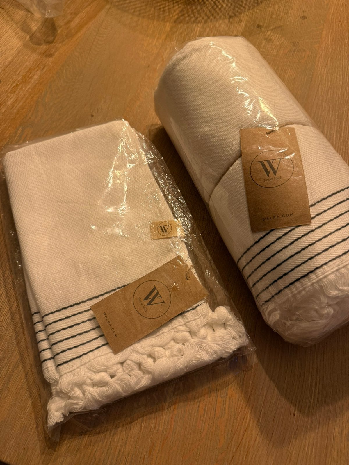 Leuk om cadeau te geven Hamamdoek + Twee Hamam gastendoekjes, Ophalen of Verzenden, Nieuw, Wit, Handdoek