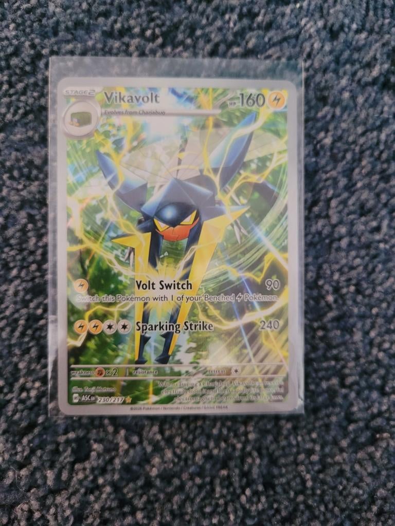 Ascended heroes Vikavolt illustration rare, Ophalen of Verzenden, Zo goed als nieuw