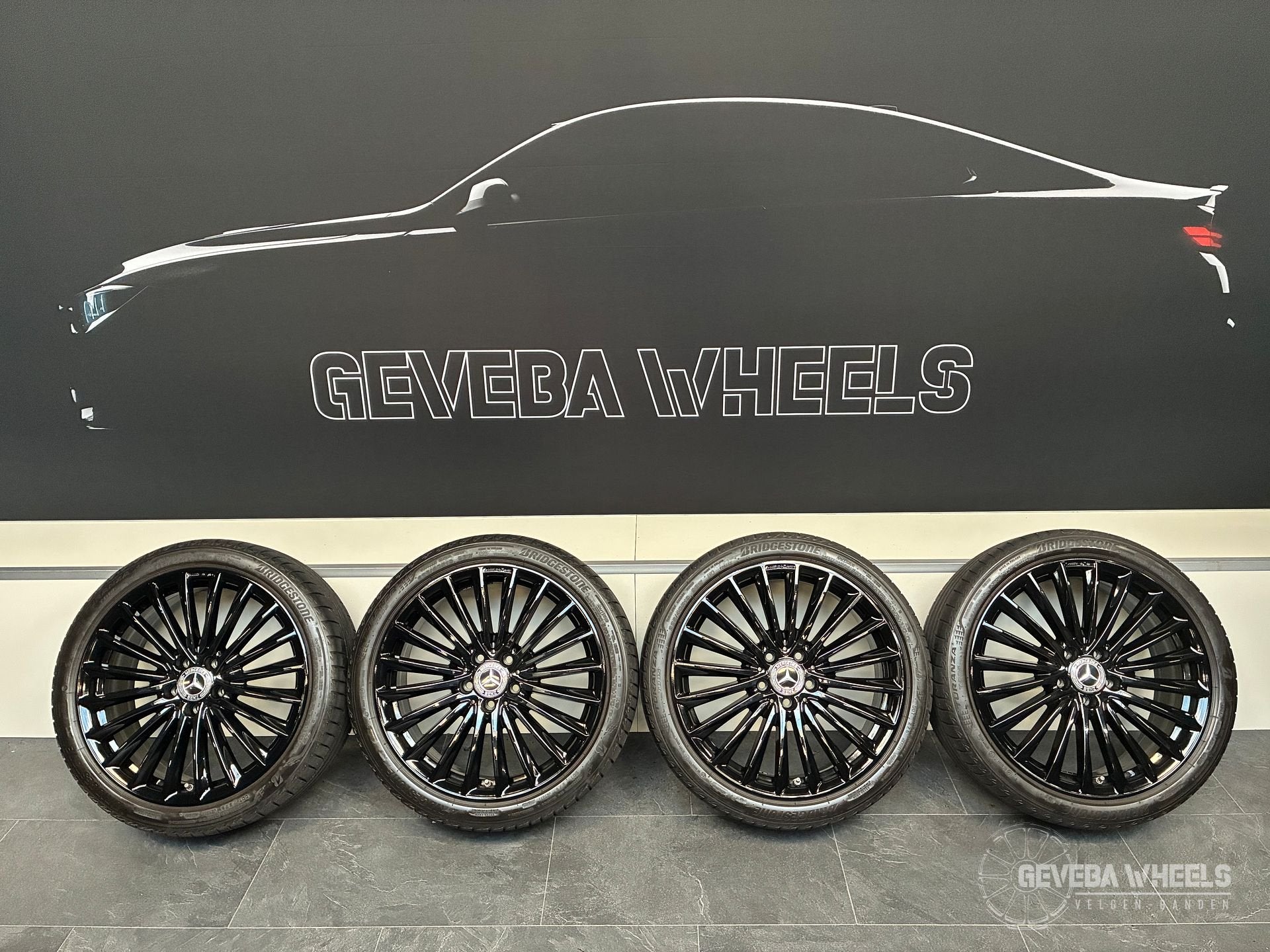 19” originele Mercedes A W177 CLA X118 AMG velgen + banden, 19 inch, Gebruikt, -, -
