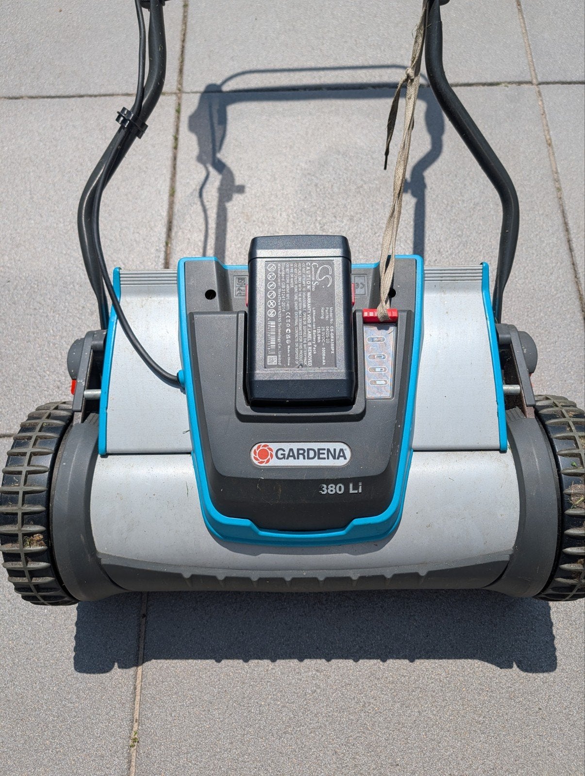 Gardena 380 Li Accu Kooimesmaaier, Tuin en Terras, Grasmaaiers, Ophalen, Accu-grasmaaier, 30 t/m 39 cm, Kooimesmaaier