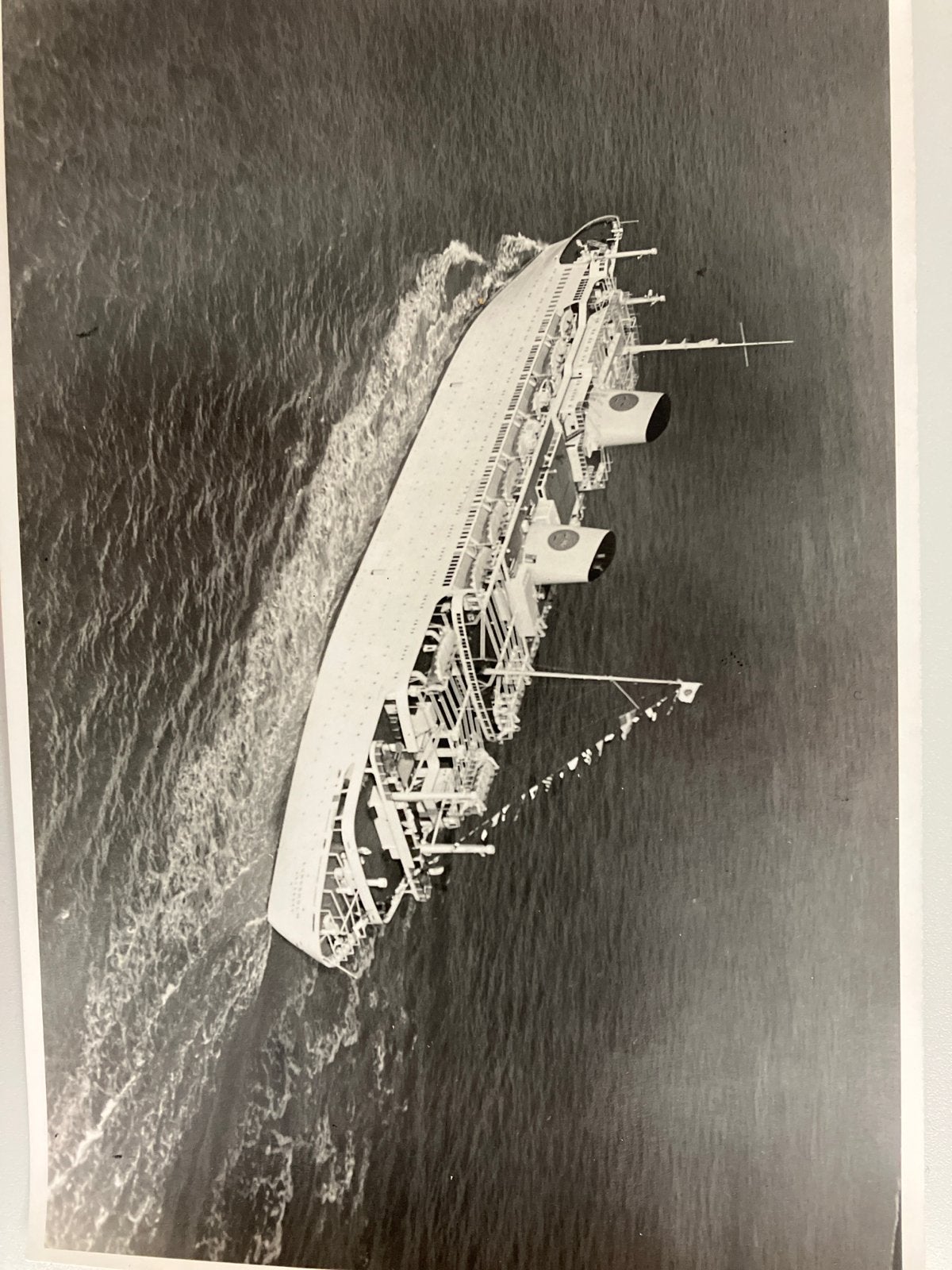 Grote foto ms Kungsholm bij de Schelde Vlissingen, Verzenden, Gebruikt