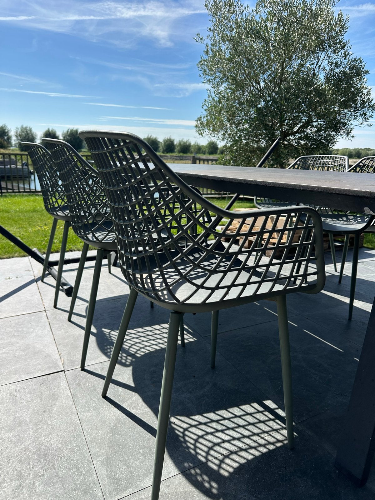 6x tuinstoelen, Tuin en Terras, Tuinstoelen, Ophalen, Gebruikt, Kunststof